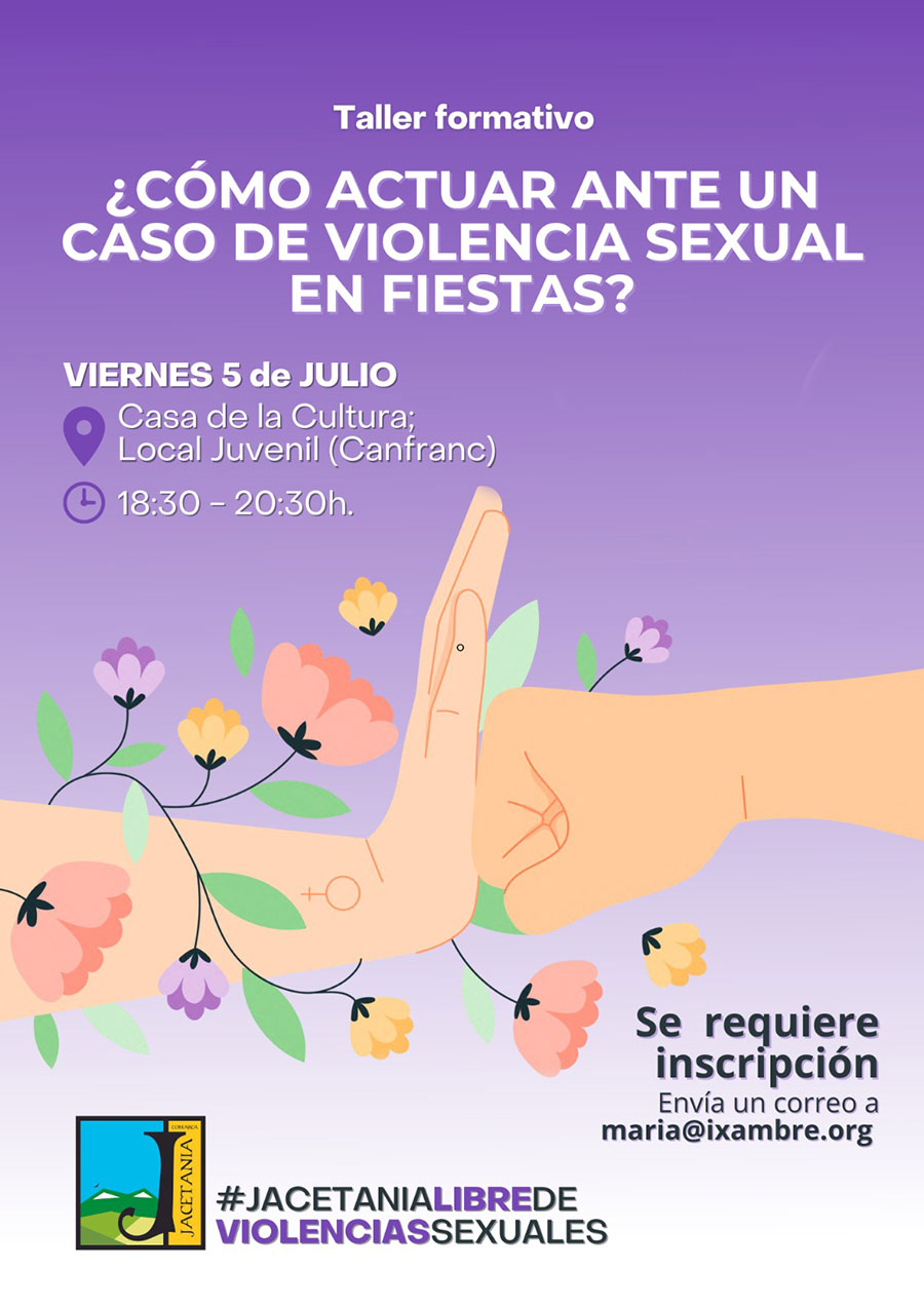 Taller formativo ¿Cómo actuar ante un caso de violencia sexual en fiestas?